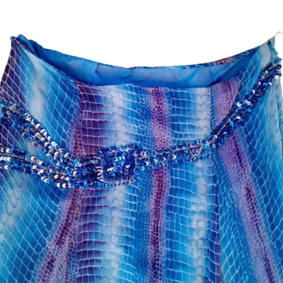 HOST PICK Spectacular Blue 3 piece Skirt Set Size 10 - Picture 5 of 8